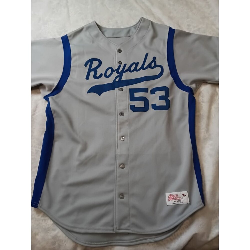 Kansas City Royals Gray Jersey #53 Ripon Athletic XL USA Made